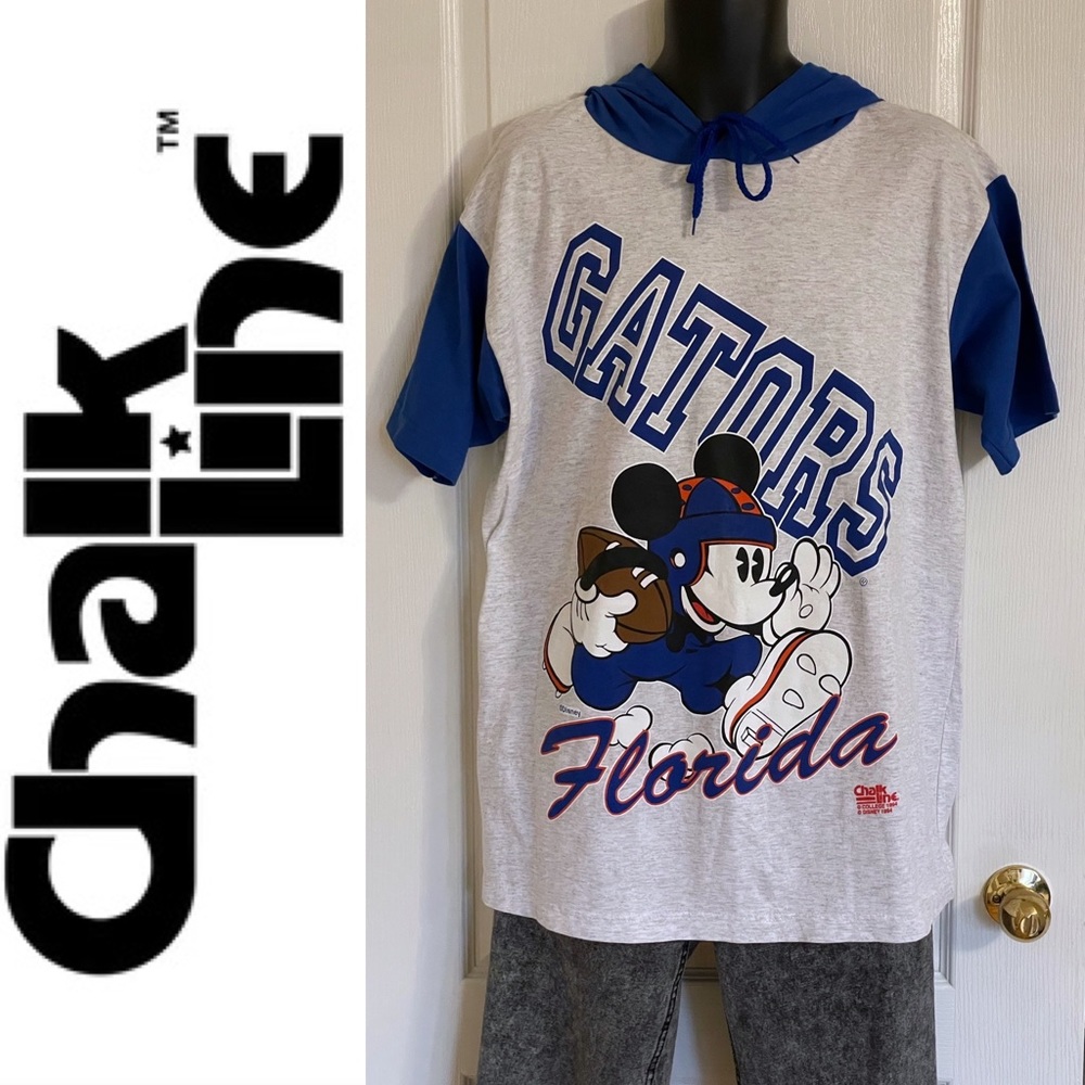 NWT deadstock official 1994 ChalkLine Disney Florida Gators hoodie t-shirt s/s M